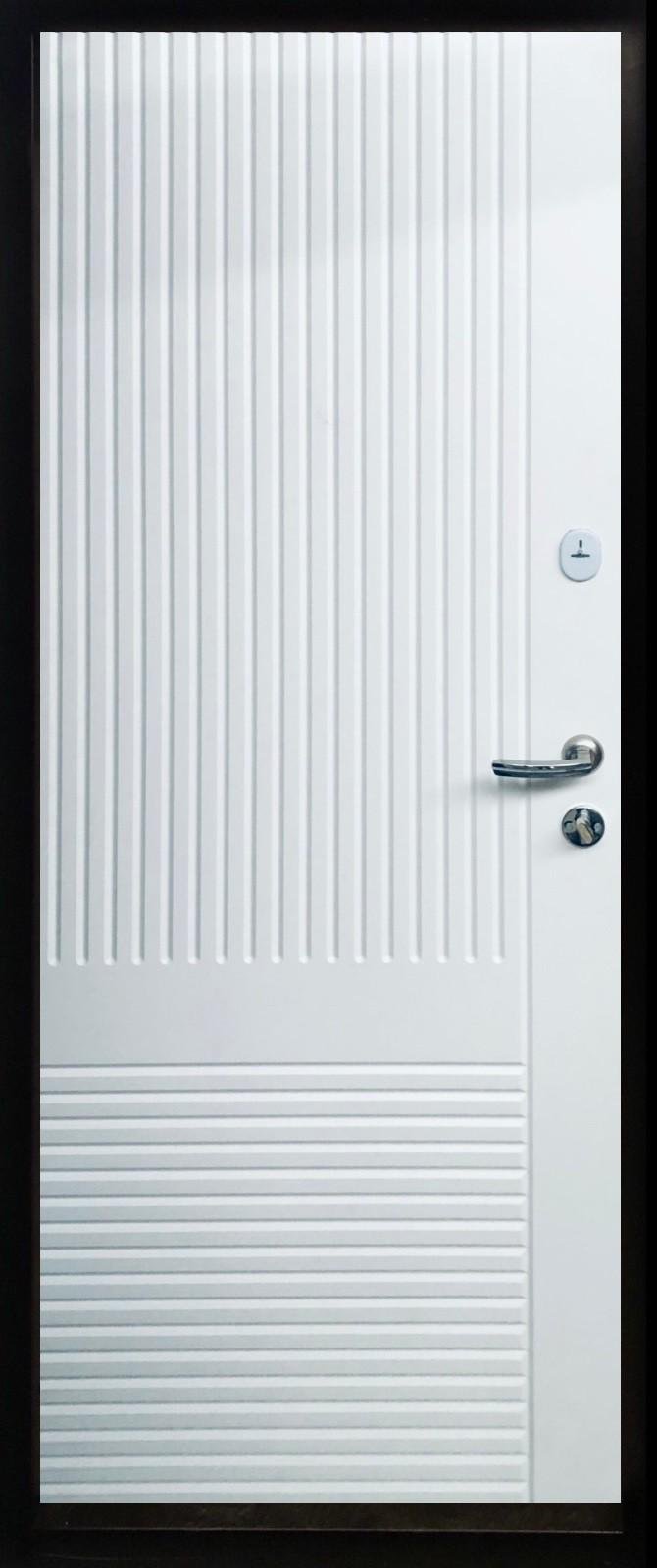 Дверь входная Плаза 950х2040 мм Антрацит/Белый шагрень (23361368) - фото 2 Дверь входная Плаза 950х2040 мм Антрацит/Белый шагрень (23361368) - фото 2