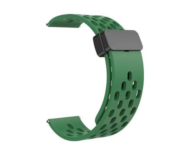 Ремешок Silicone With Magnetic для Samsung/Amazfit/Huawei 22 мм Pine Green