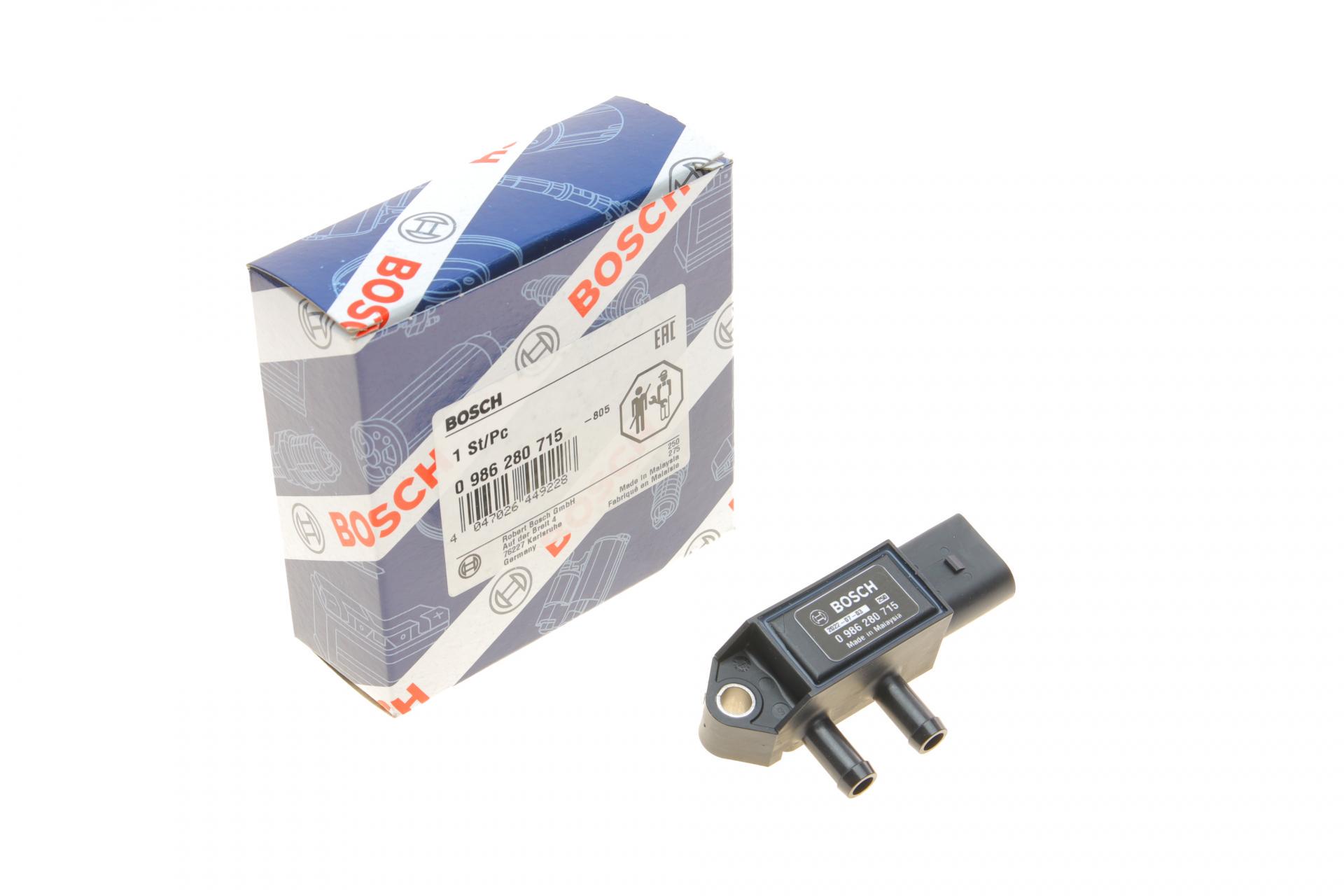 Датчик давления выхлопных газов Audi A4/A6/A7/Skoda Octavia/SuperB/VW Crafter 1,6-2,0 D 12-- (0 986 280 715)