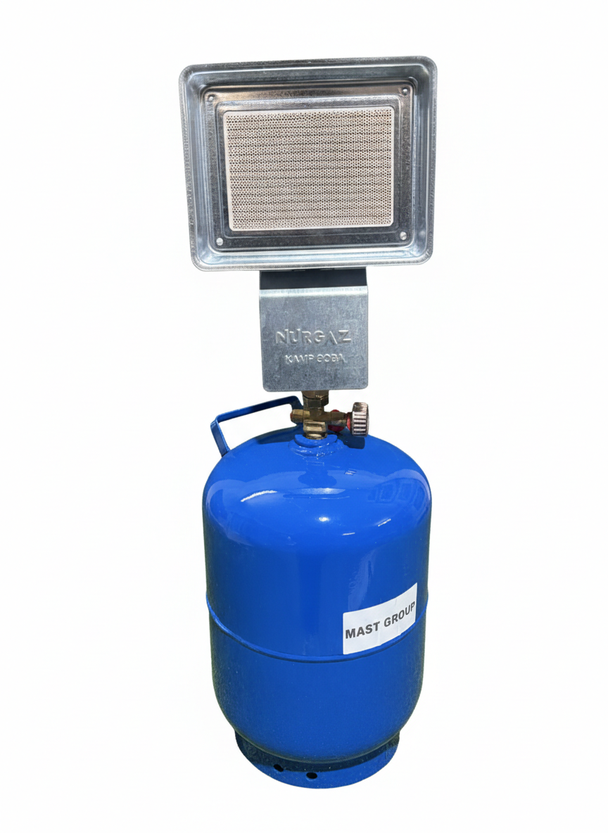 Газовый обогреватель и баллон на 12 л Nurgaz NG-309 1,5 кВт (31627360)