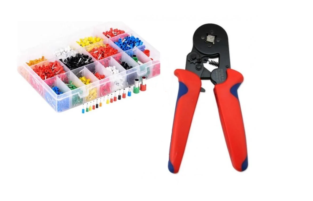 Кримпер 4 кулачка с набором наконечников 2000 шт. (HSC8-4A) Кримпер 4 кулачка с набором наконечников 2000 шт. (HSC8-4A)