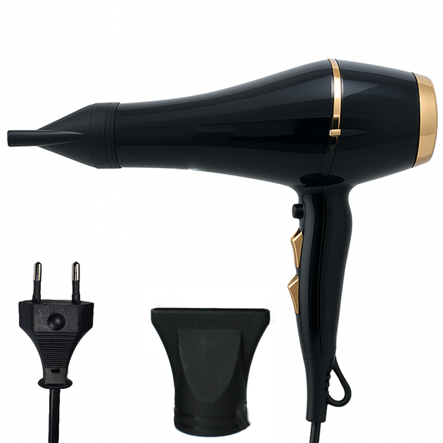 Фен для волосся Crownberg СВ-2311 3000 Вт Чорний (GR-05541)