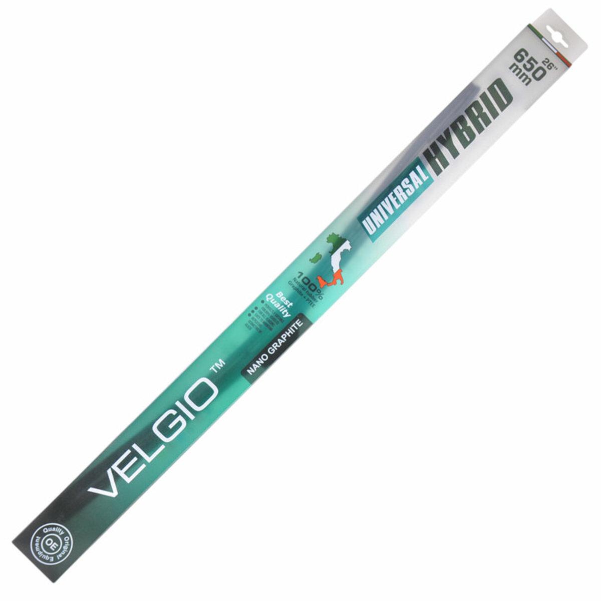 Щетка бескаркасная Velgio Universal Hybrid для авто стеклоочиститель с резиновым лезвием (84650)