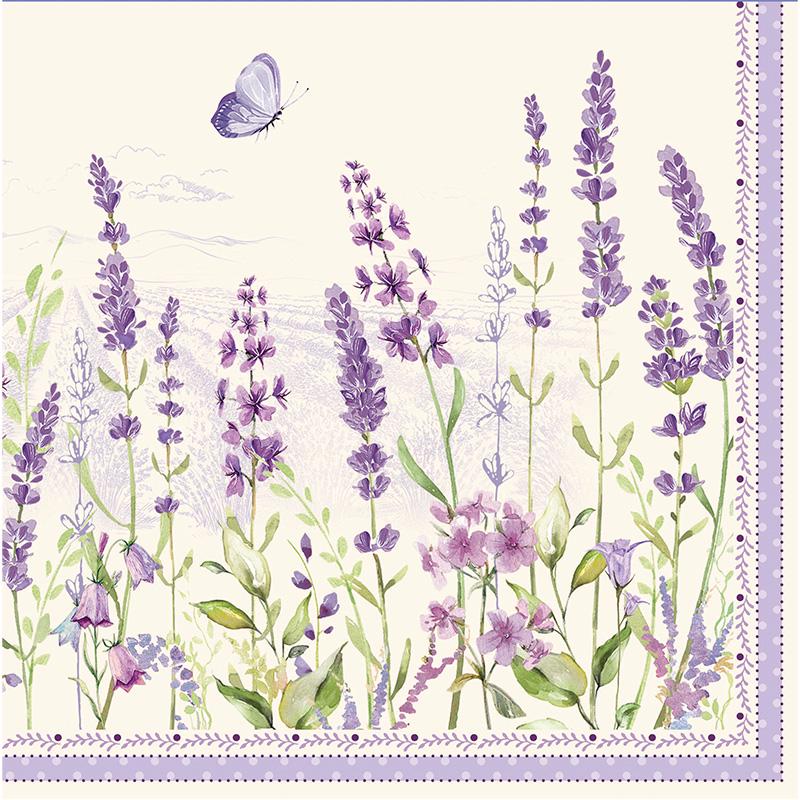 Набор бумажных салфеток Easy Life Lavender Fields 33х33 см 20 шт. (111005821)