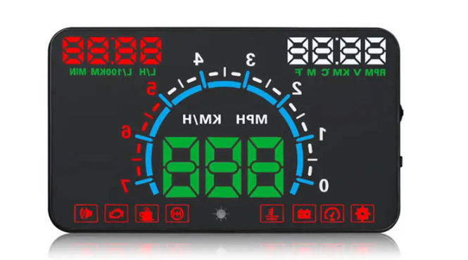 Проекционный бортовой компьютер HUD E350 OBD2 на лобовое стекло Проекционный бортовой компьютер HUD E350 OBD2 на лобовое стекло