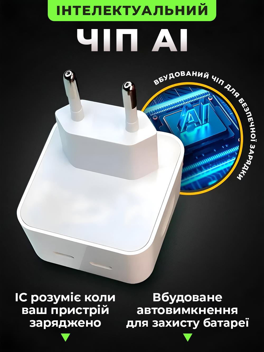 Зарядное устройство Dual USB-C Port Power с быстрой зарядкой 35 W (78e48685) - фото 7 Зарядное устройство Dual USB-C Port Power с быстрой зарядкой 35 W (78e48685) - фото 7