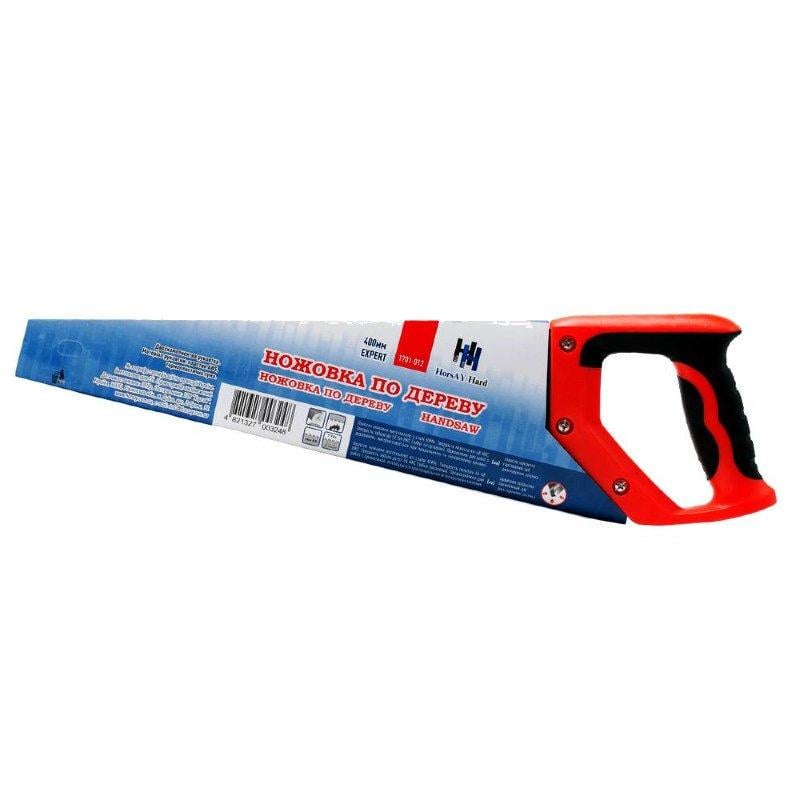 Ножовка по дереву HorsAY Hard STANDARD 7-8 TPI 2D гартований зуб захисне покриття 350 мм (1701-021) - фото 2