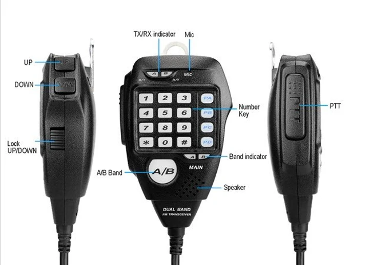 Радиостанция автомобильная RETEVIS 2 диапазона VHF:144-146/UHF:430-440 MHz/25 W+ программатор и антенна (RT95) - фото 5