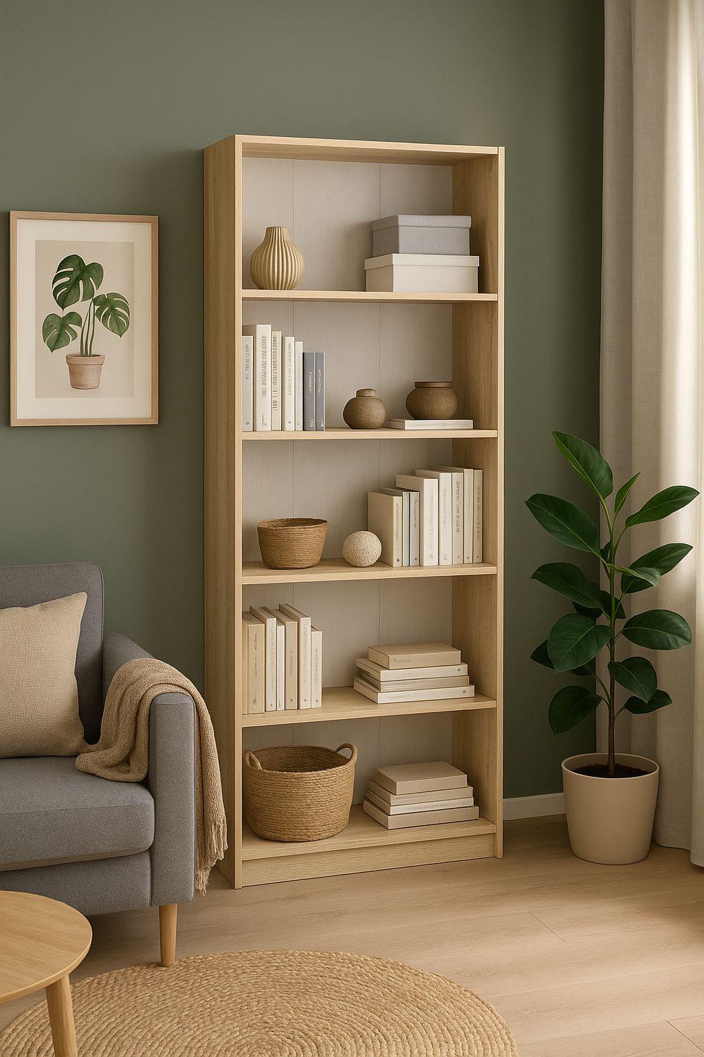 Стелаж підлоговий MEBLIBUD MODERN 200х80х30 см Дуб сонома - фото 3 Стелаж підлоговий MEBLIBUD MODERN 200х80х30 см Дуб сонома - фото 3