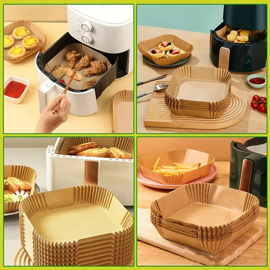 Пергамент для аэрогриля 100 шт. 16х20х4,5 см (1620) - фото 9