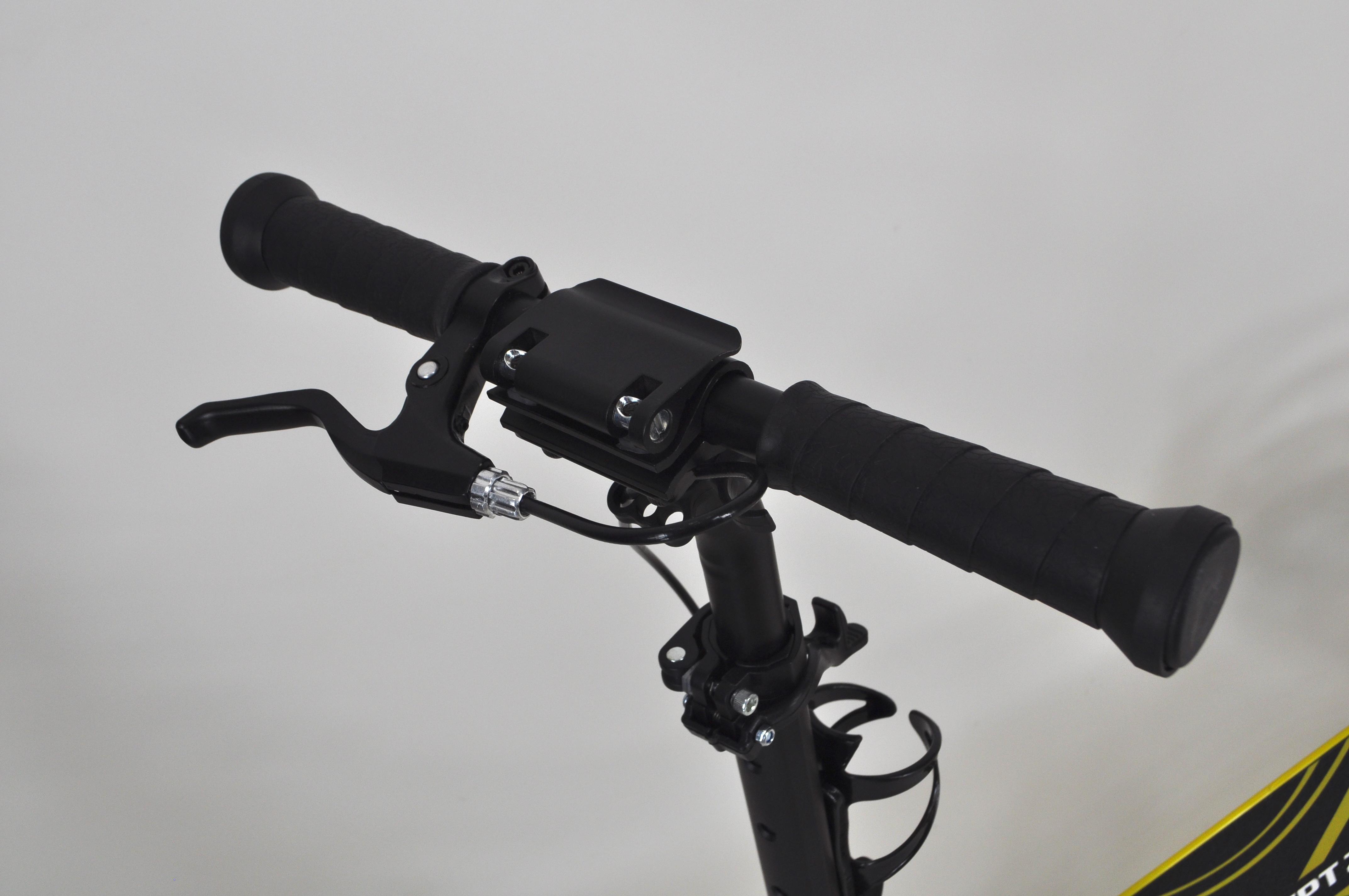 Самокат Maraton Concept 210 с дисковым тормозом и подногой Желтый - фото 11