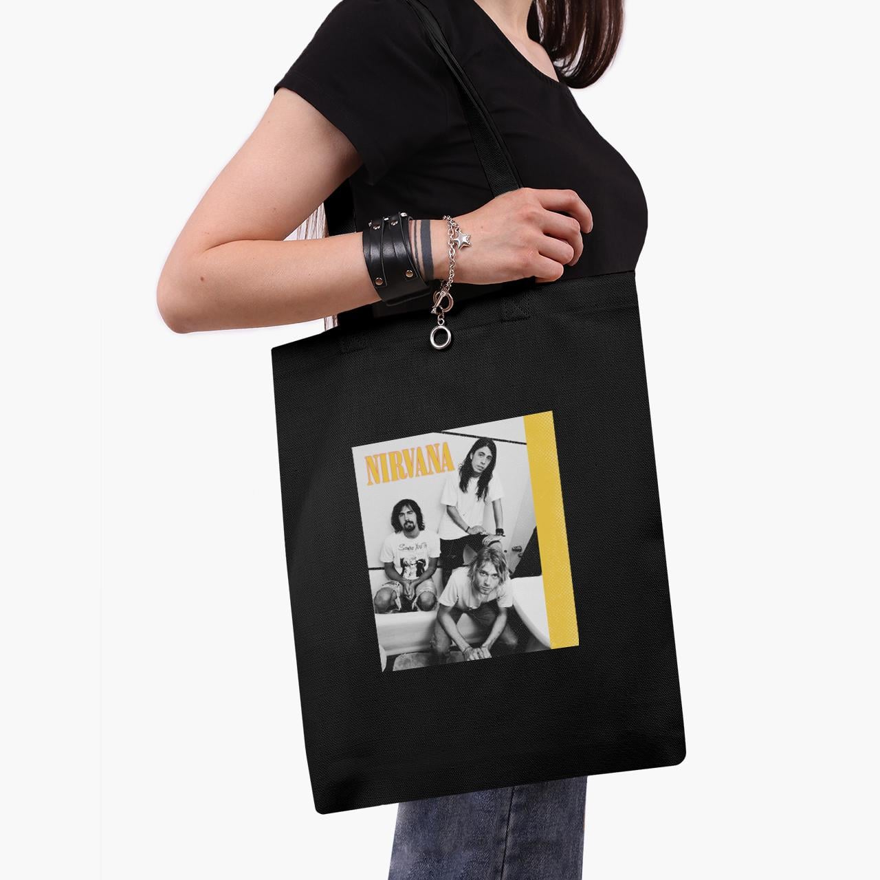 Эко сумка шоппер Nirvana 41x35 см Черный (9227-2972-BKZ)