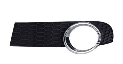 Решетка бампера AVTM Chevrolet Aveo Hb T255 08-12 левая с отверстиями противотуманка с хромом (1710 981)