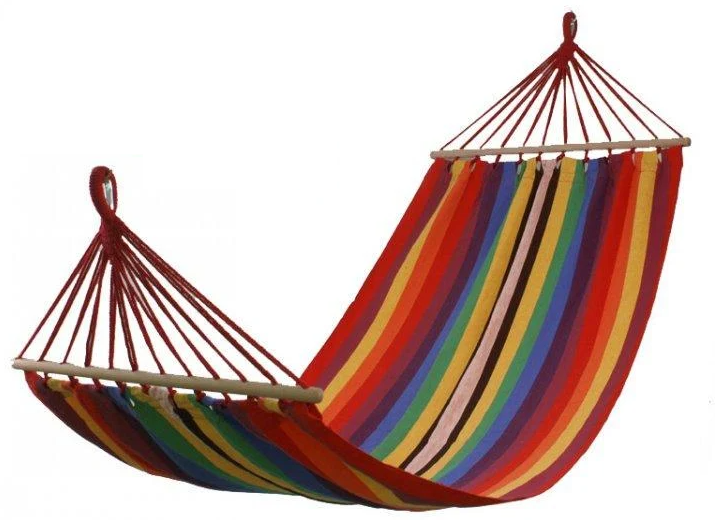 Гамак с планкой хлопок 200х80 см Красный (21245196)