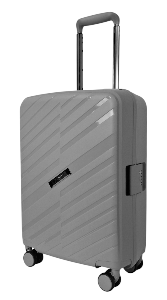Чемодан маленький Airtex 229 полипропилен 54×38×20 см Серебристый (229/71/51)