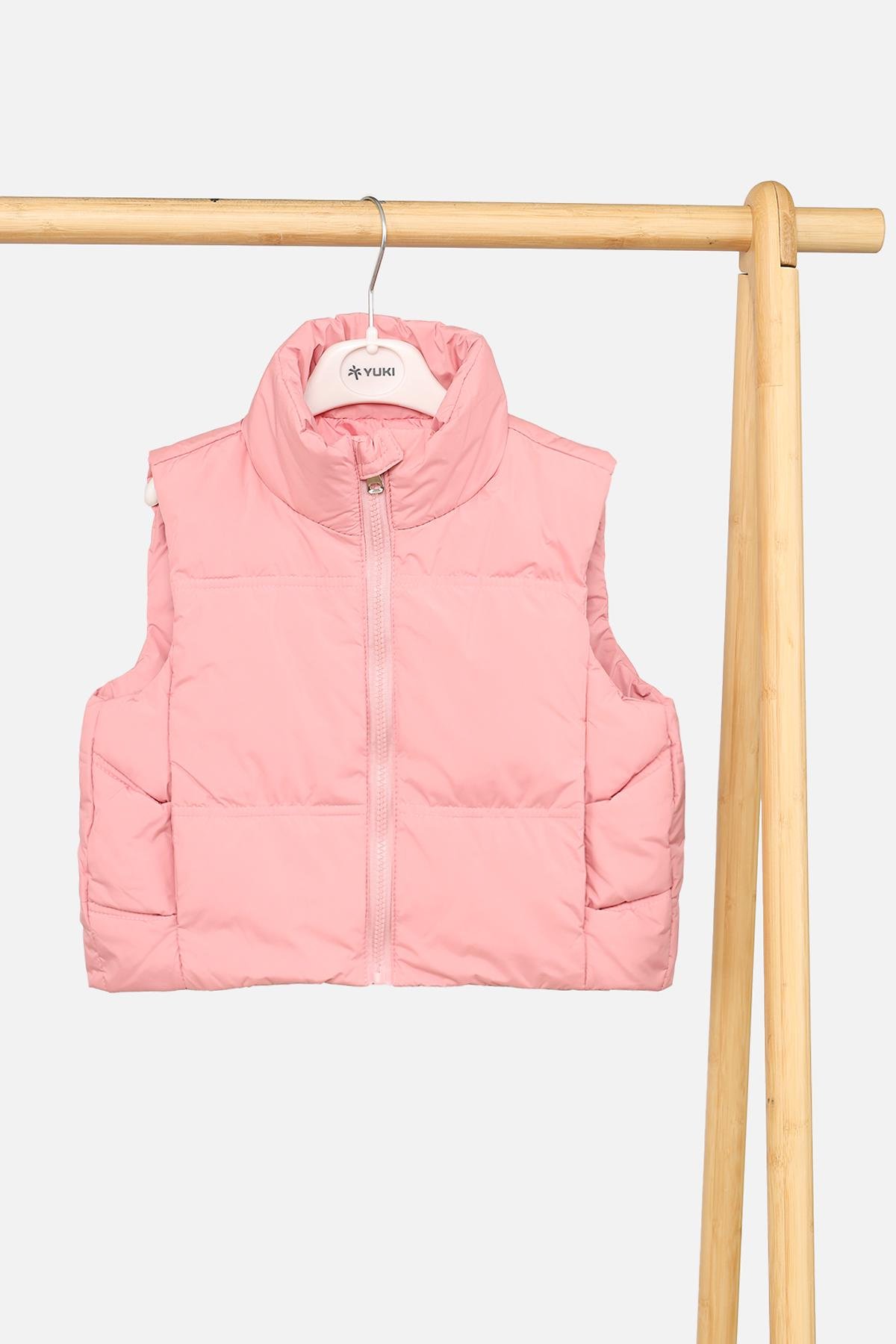 Жилет утепленный для девочки 146 см Розовый ( SKT001042481)