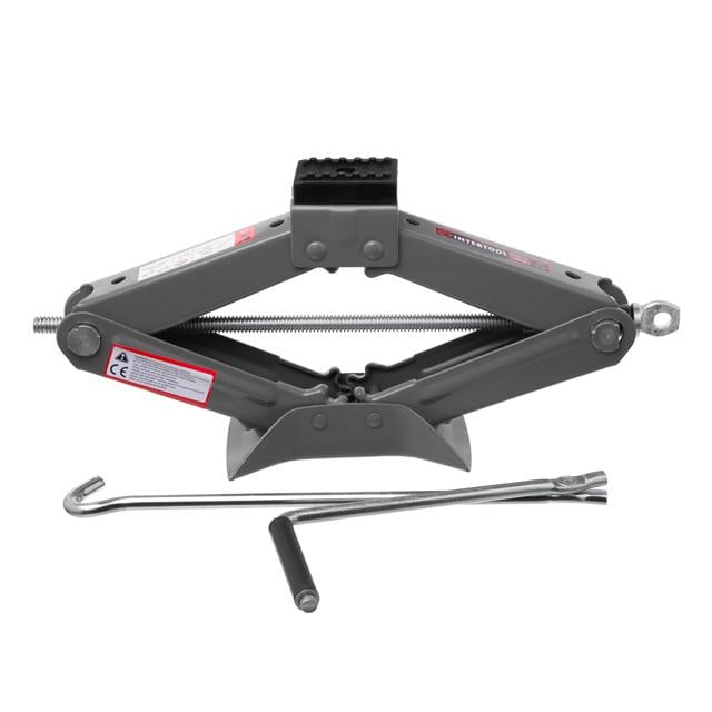 Домкрат механічний ромбоподібний Intertool 2 т гумовий упор (GT0184)