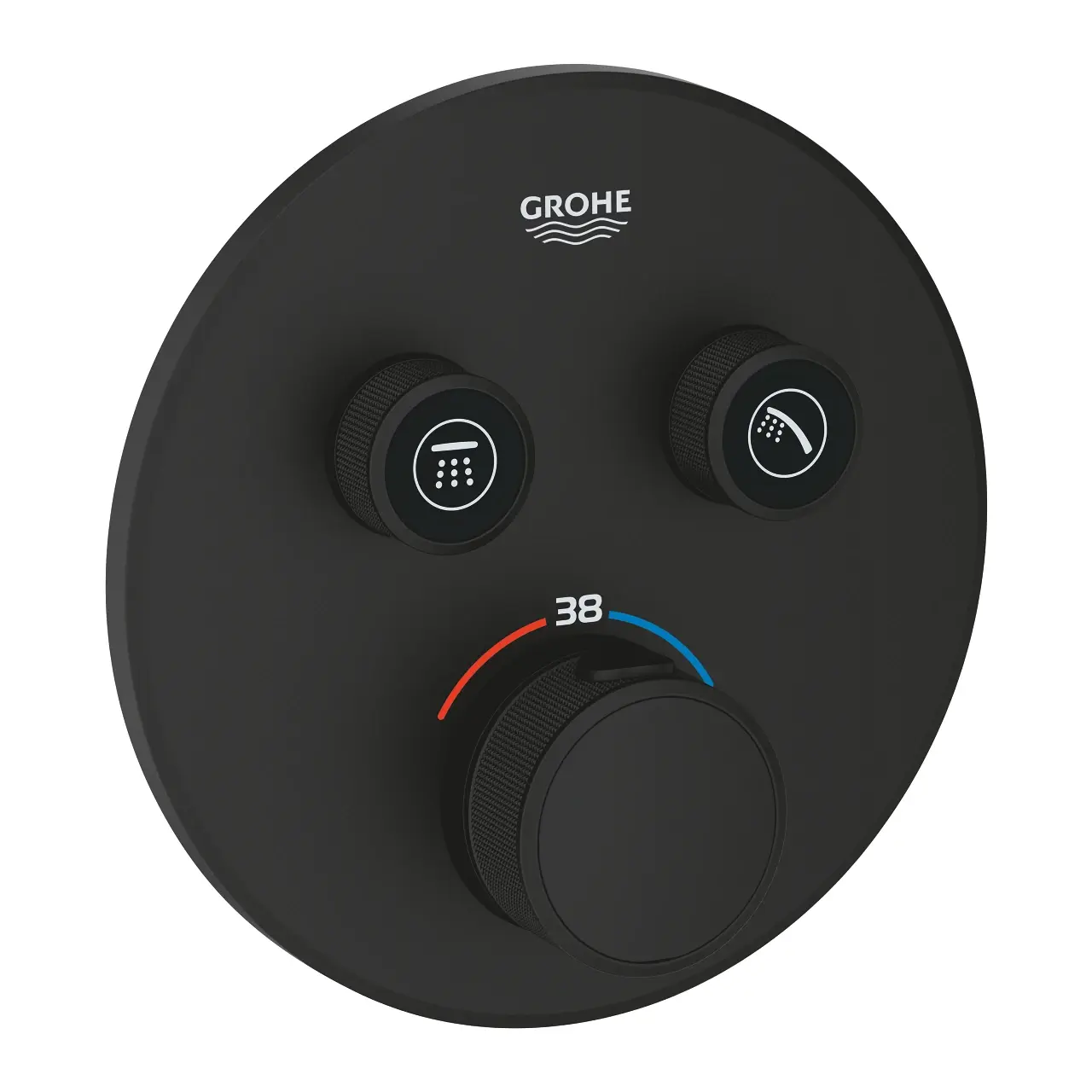 Смеситель для душа Grohe Grohtherm SmartControl скрытого монтажа Черный матовый (29507KF0)