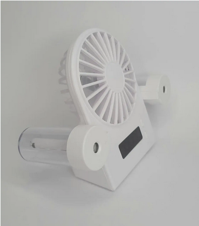 Вентилятор Mini Fan аккумуляторный с водой и Led дисплеем F8 1200 mAh Белый - фото 5
