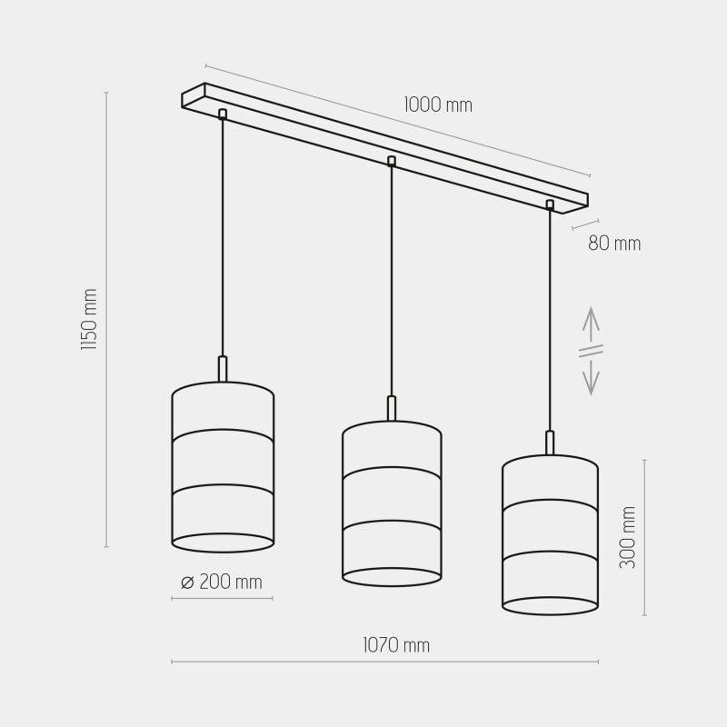 Люстра TK-Lighting Bogart 3 BK 3215 - фото 2
