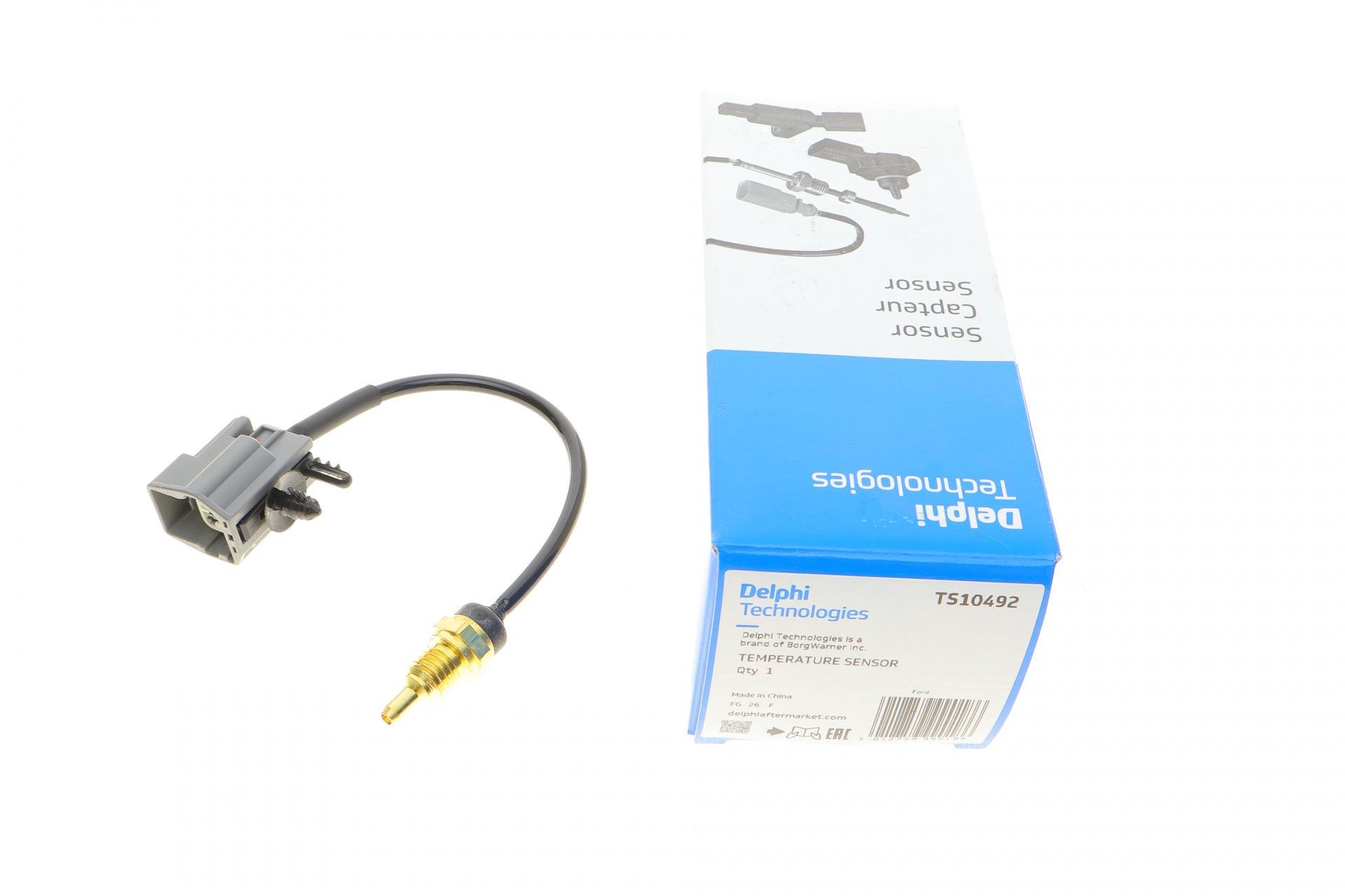 Датчик DELPHI температури охолоджуючої рідини Ford Connect 1,8 TDCi 02-13 M12x1,75 (TS10492)