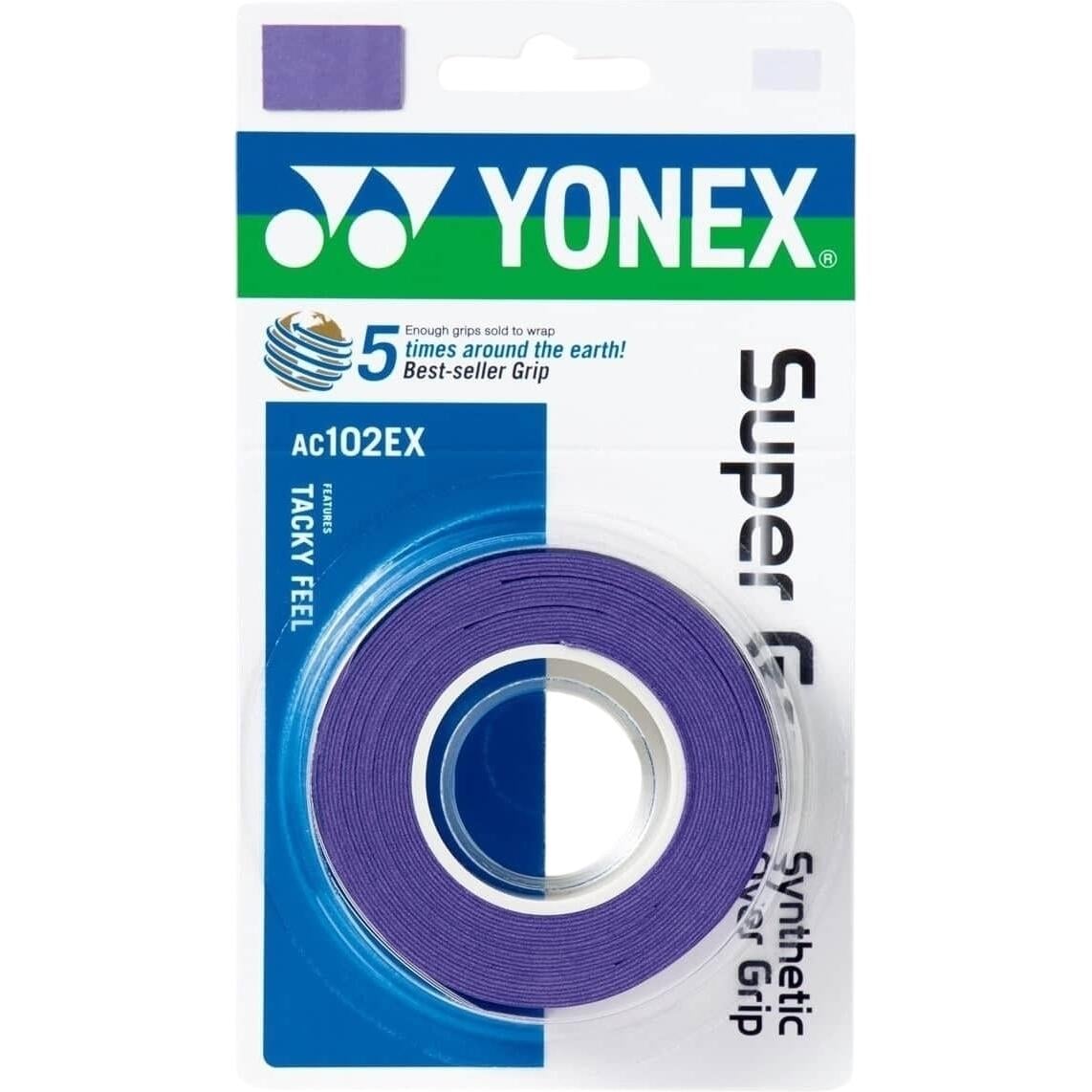 Обмотка для ракеток Yonex AC102-3 3 шт. Фиолетовый (AC102EX purple)