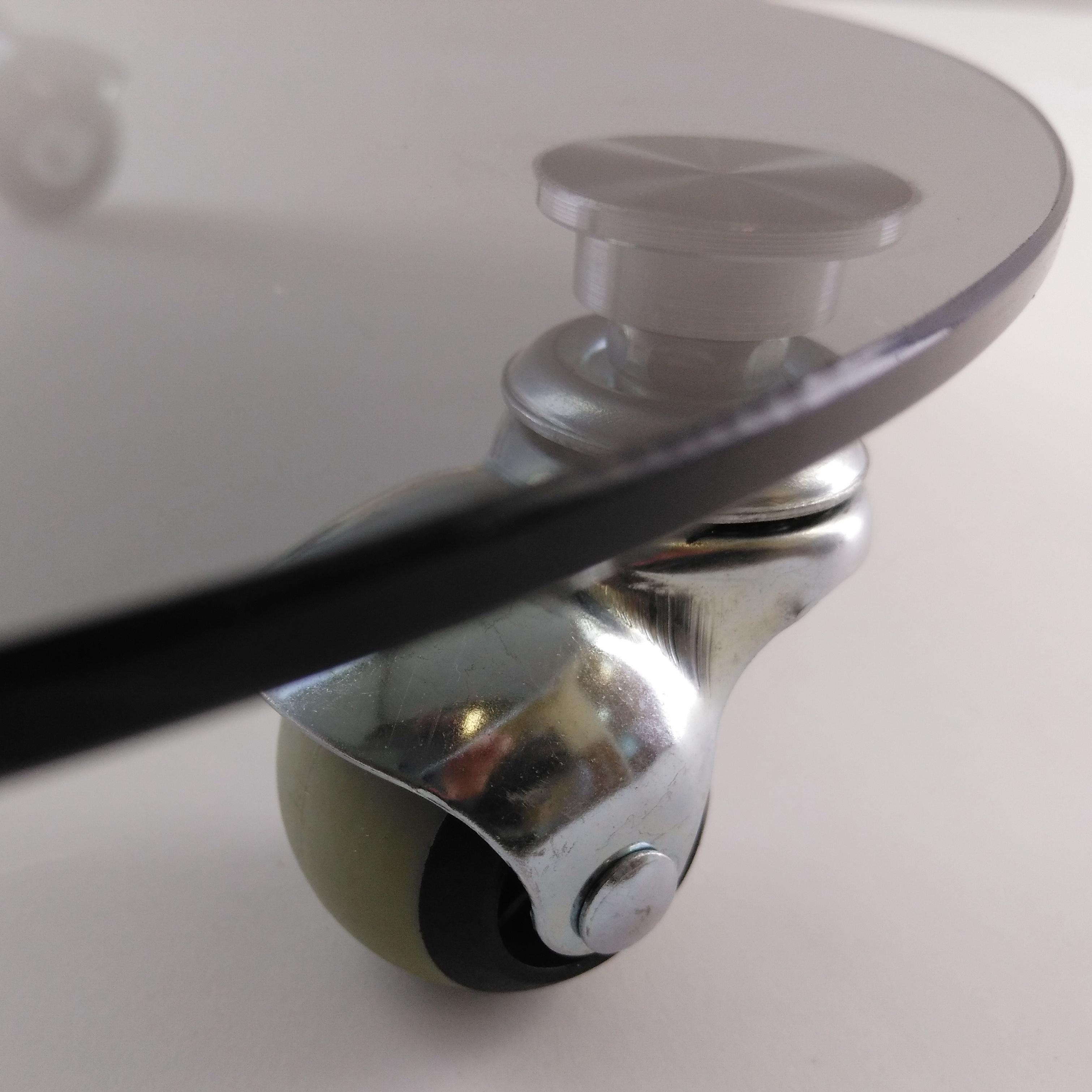 Підставка для квітів Commus ULTRA II 35 g8-10rez скляна на прогумованих коліщатках d35 (210000033) - фото 4