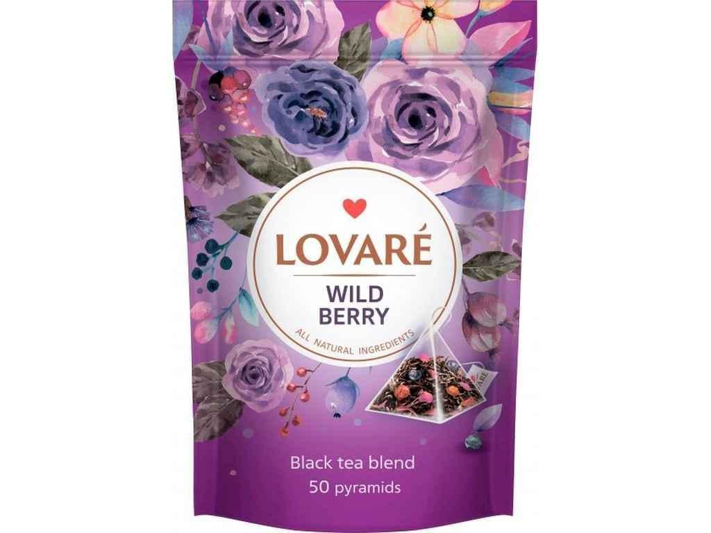 Чай пакетований чорний Lovare Wild berry дой-пак 50 пакетиків (987425)