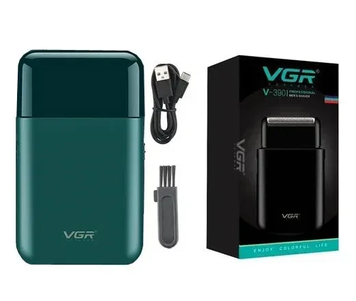 Электробритва мужская VGR V-390 профессиональный для бороды и усов аккумуляторная роторная (2288)