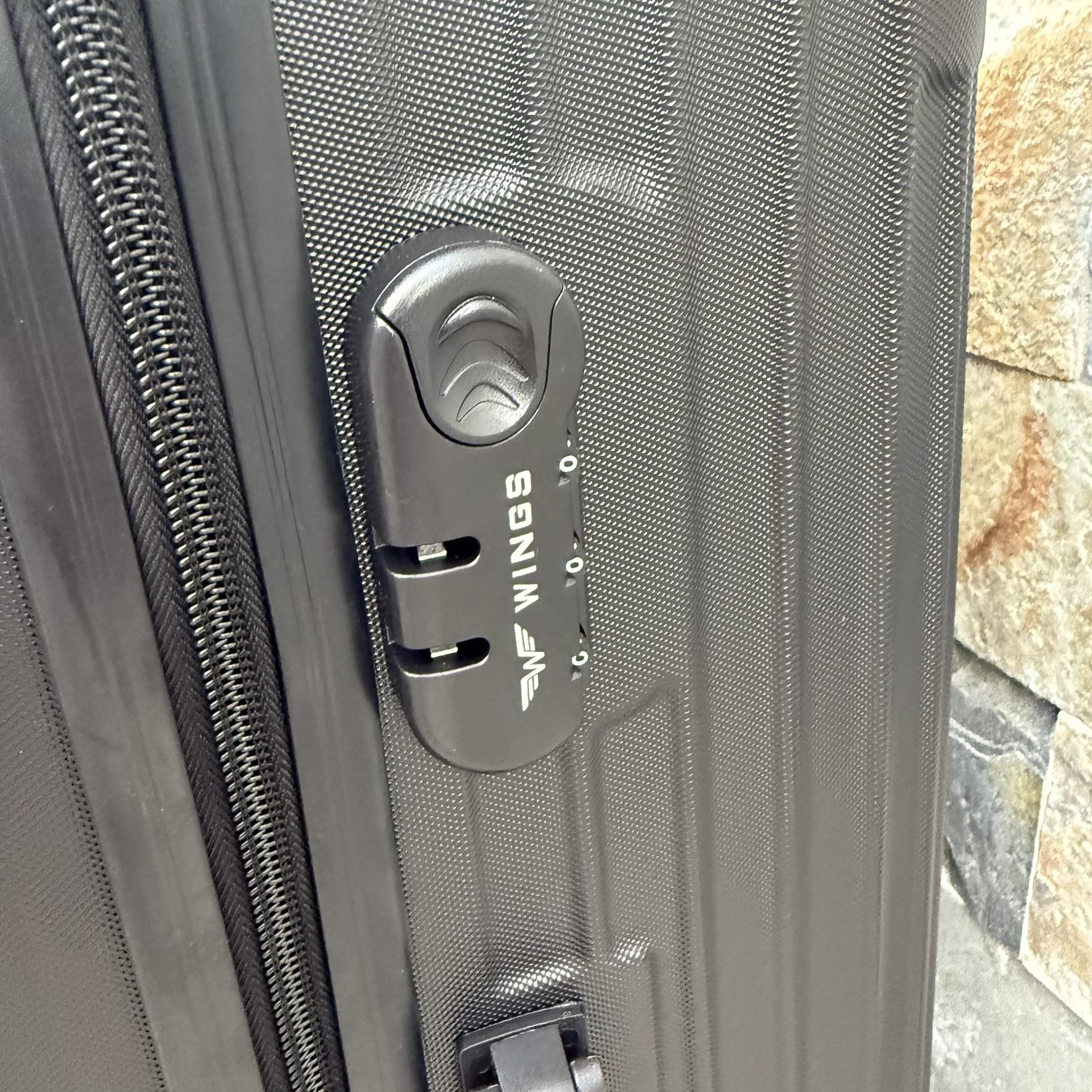 Чемодан Wings TR058 дорожный L Черный (30631210) - фото 5