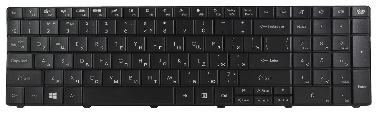 Клавиатура для ноутбука Acer Packard Bell TE69BM матовая (NK.I1713.048)