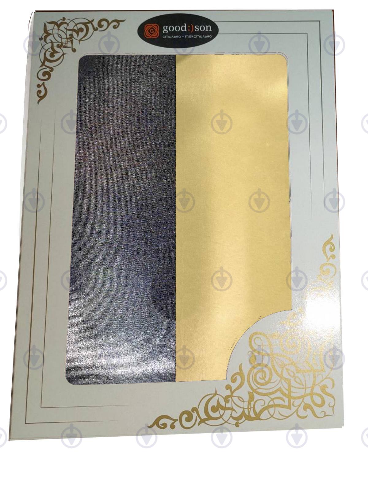 Комплект постільної білизни Moka Textile євро 4 наволочки 50х70 см/70х70 см Чорно-Золотий (2673343628) - фото 2