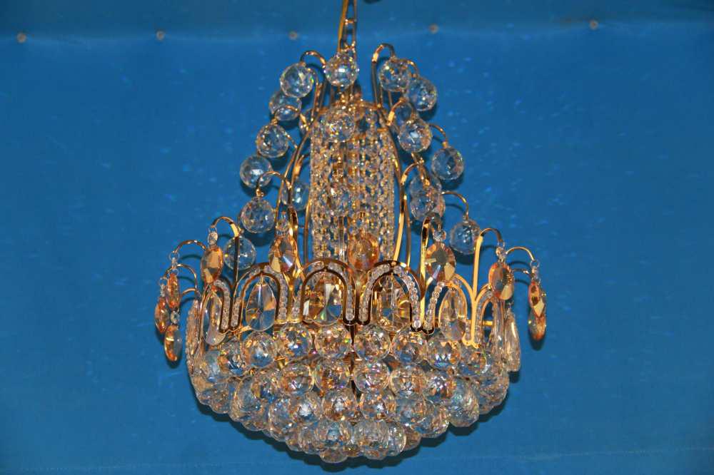 Хрустальная люстра L83110/480/10 FGD Золото/Белый/Бежевый (AN000681)