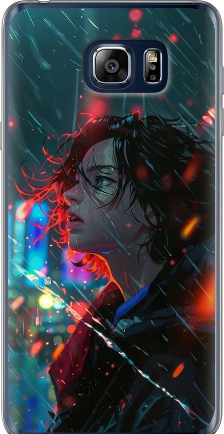 Чехол на Samsung Galaxy Note 5 N920C Ночные огни (6096t-127-42517)