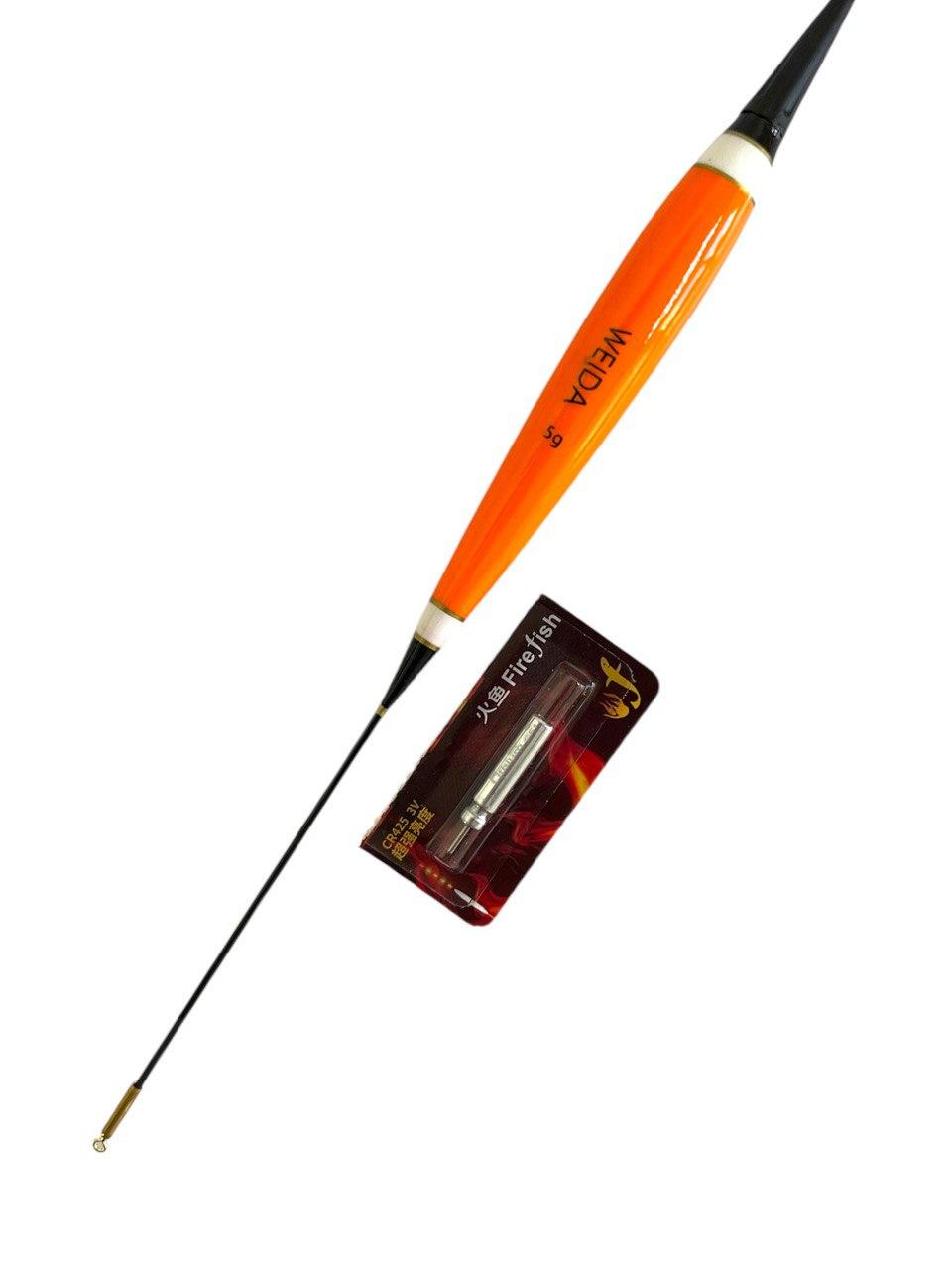 Поплавець розумний LED Weida 5 г для нічної риболовлі з індикатором Помаранчевий (2379328792) - фото 2 Поплавець розумний LED Weida 5 г для нічної риболовлі з індикатором Помаранчевий (2379328792) - фото 2