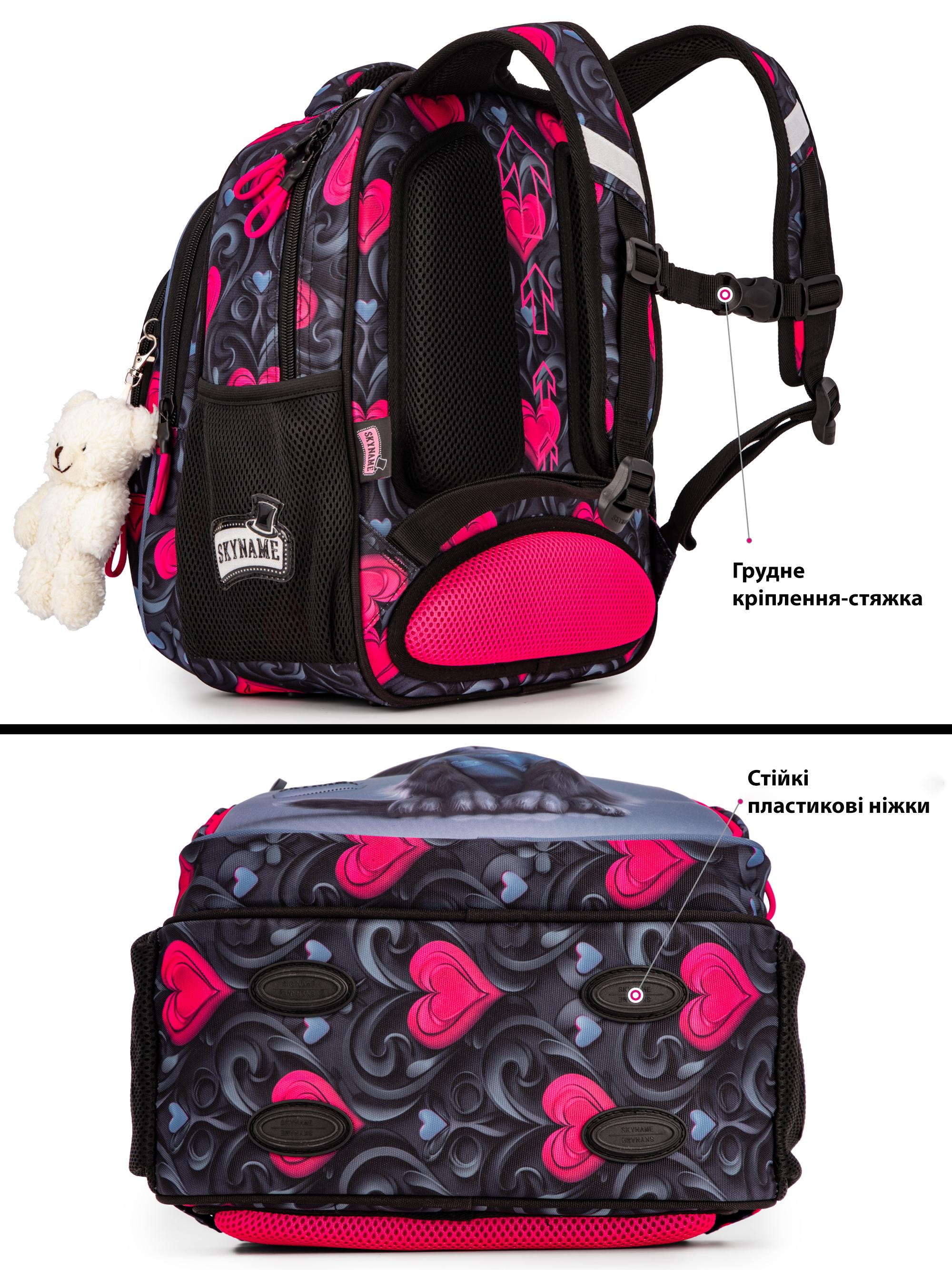 Рюкзак для младших классов SkyName Котик ортопедический 37х30х18 см (R2-223) - фото 3 Рюкзак для младших классов SkyName Котик ортопедический 37х30х18 см (R2-223) - фото 3