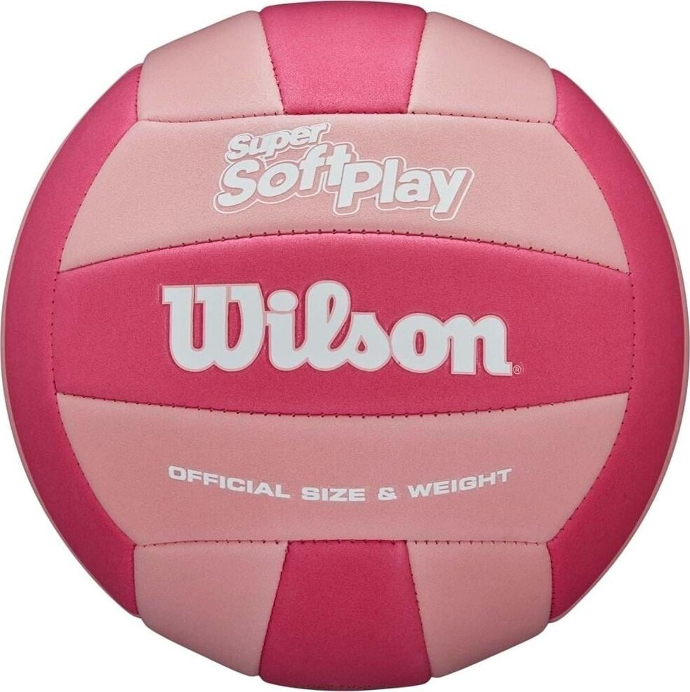 Волейбольний м'яч Wilson SUPER SOFT PLAY р. 5 Світло-рожевий (WV4006002XBOF)