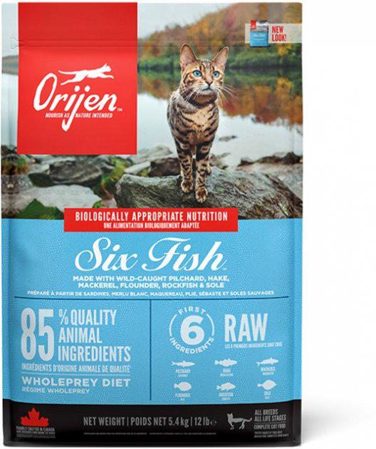 Корм сухой для кошек и котят Orijen Six Fish Cat 5,4 кг (24148609) Корм сухой для кошек и котят Orijen Six Fish Cat 5,4 кг (24148609)