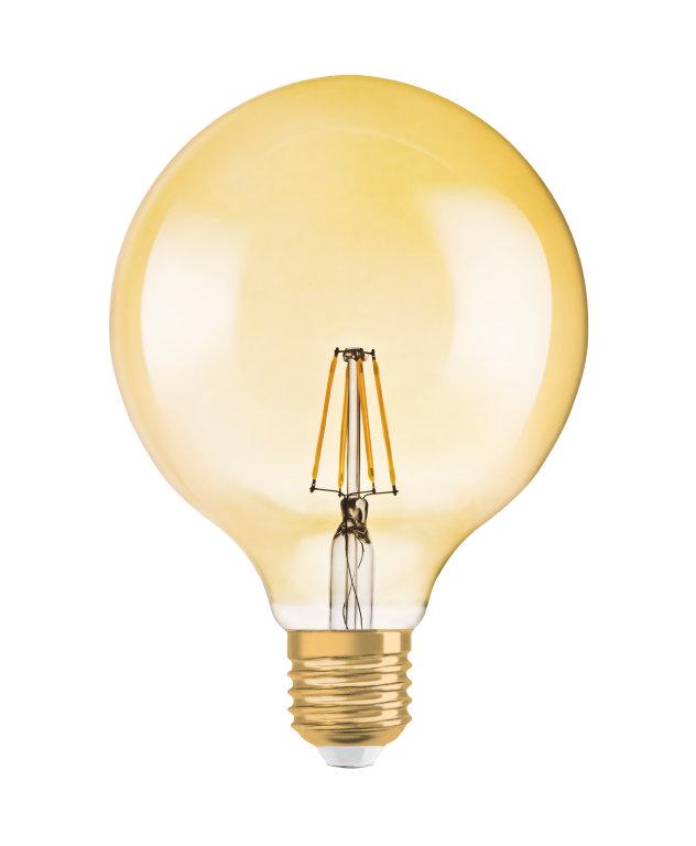 Лампа світлодіодна Osram Vintage 1906 Globe 6,5W 230 V 650 lm 2400K E27 DIM філаментна (4058075808997) - фото 4