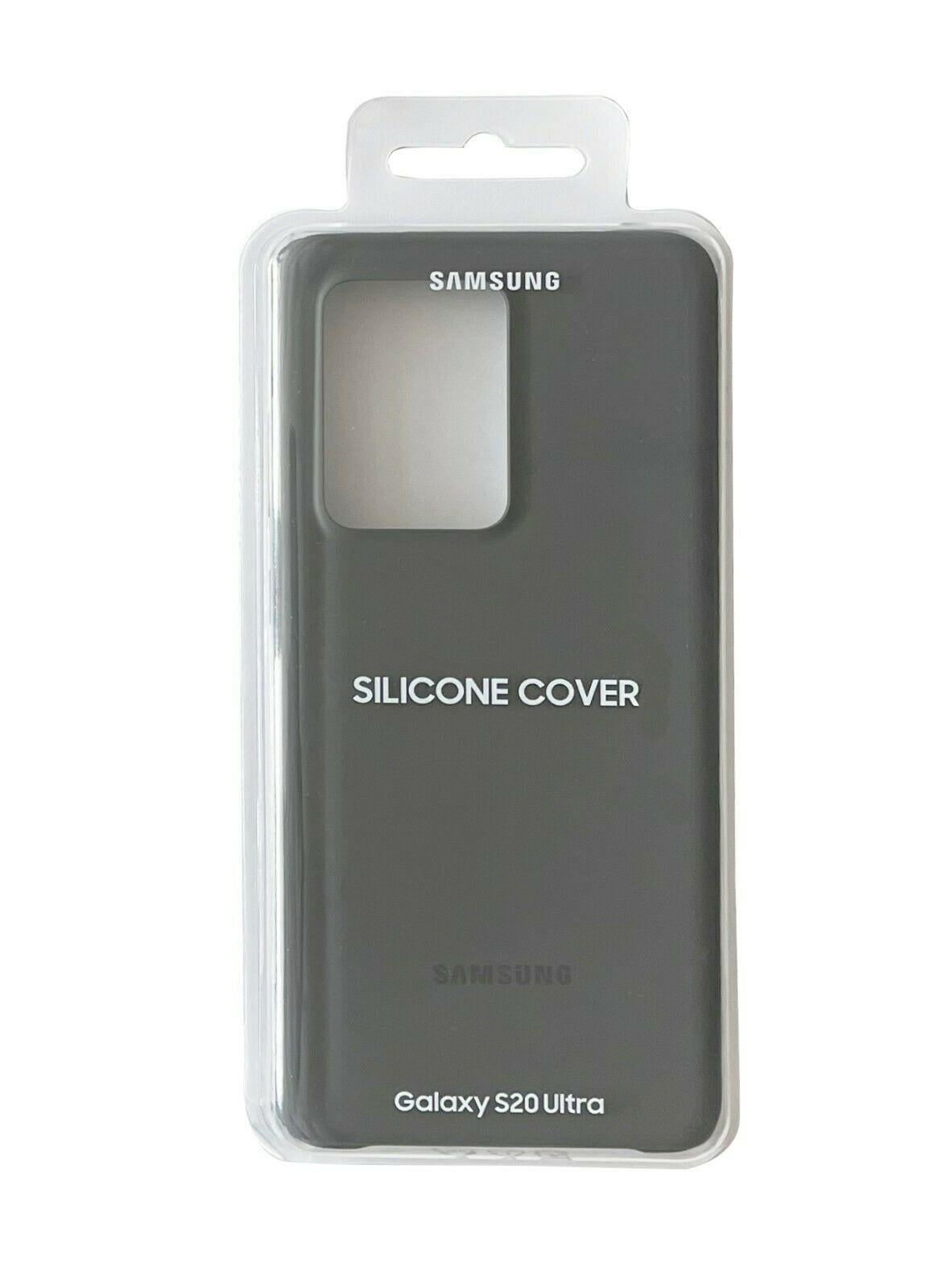 Чехол Samsung Galaxy S20 Ultra 5G SM-G988 Silicone Cover Black Силикон Серый