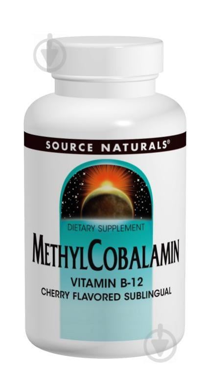 Метилкобаламін В12 Source Naturals 5 мг смак вишні 60 таблеток для розсмоктування (SN1329)