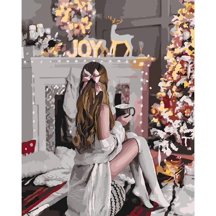 Картина за номерами Ідейка Біля каміна 40x50 см (KHO4638)