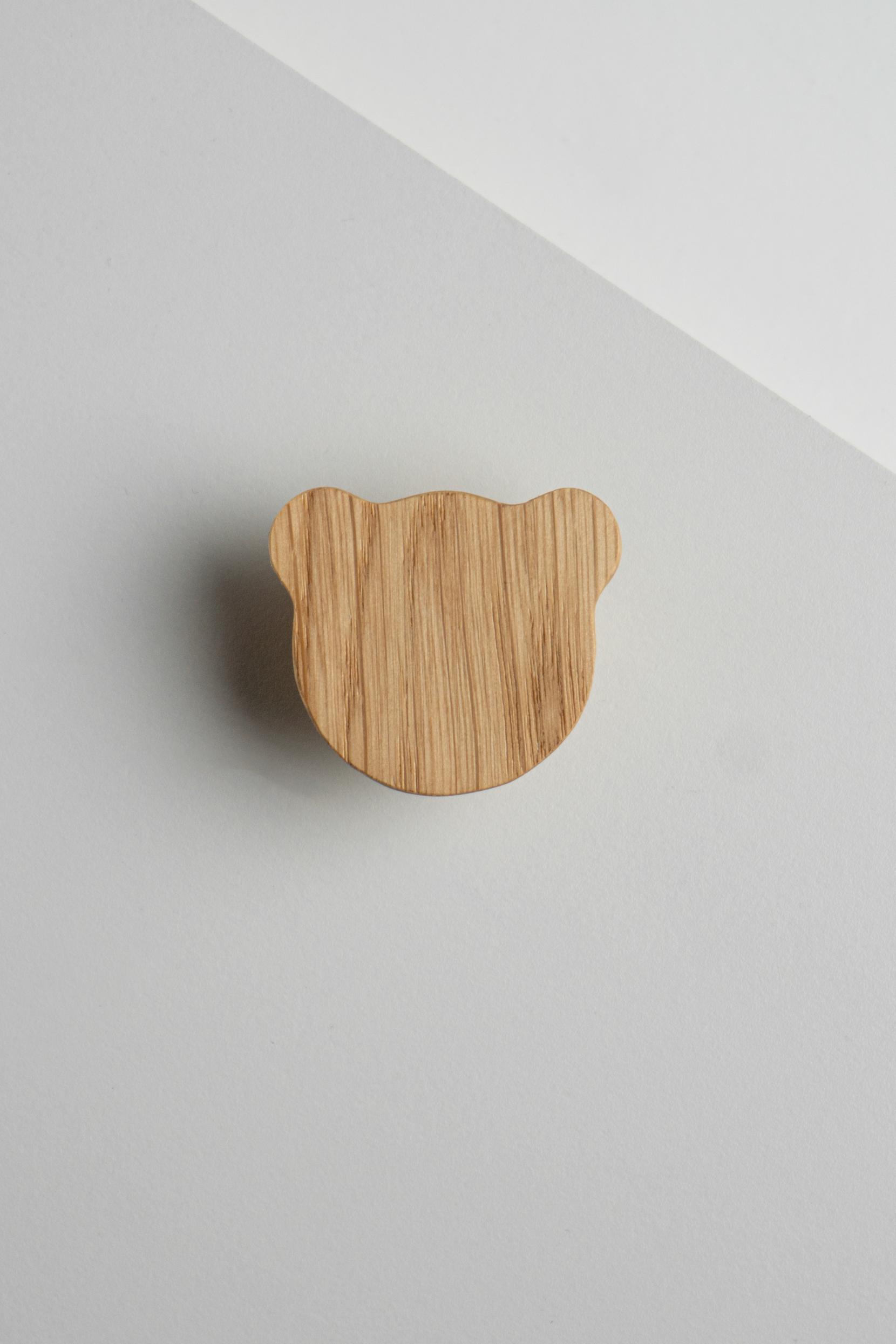 Меблева ручка Bear із дерева 43 мм