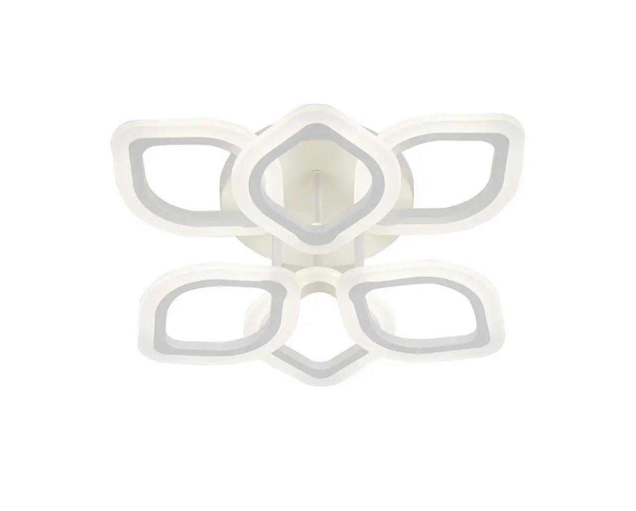 Люстра стельова світлодіодна Valeso 2301-3+3S WH 84W Білий (00000140341)