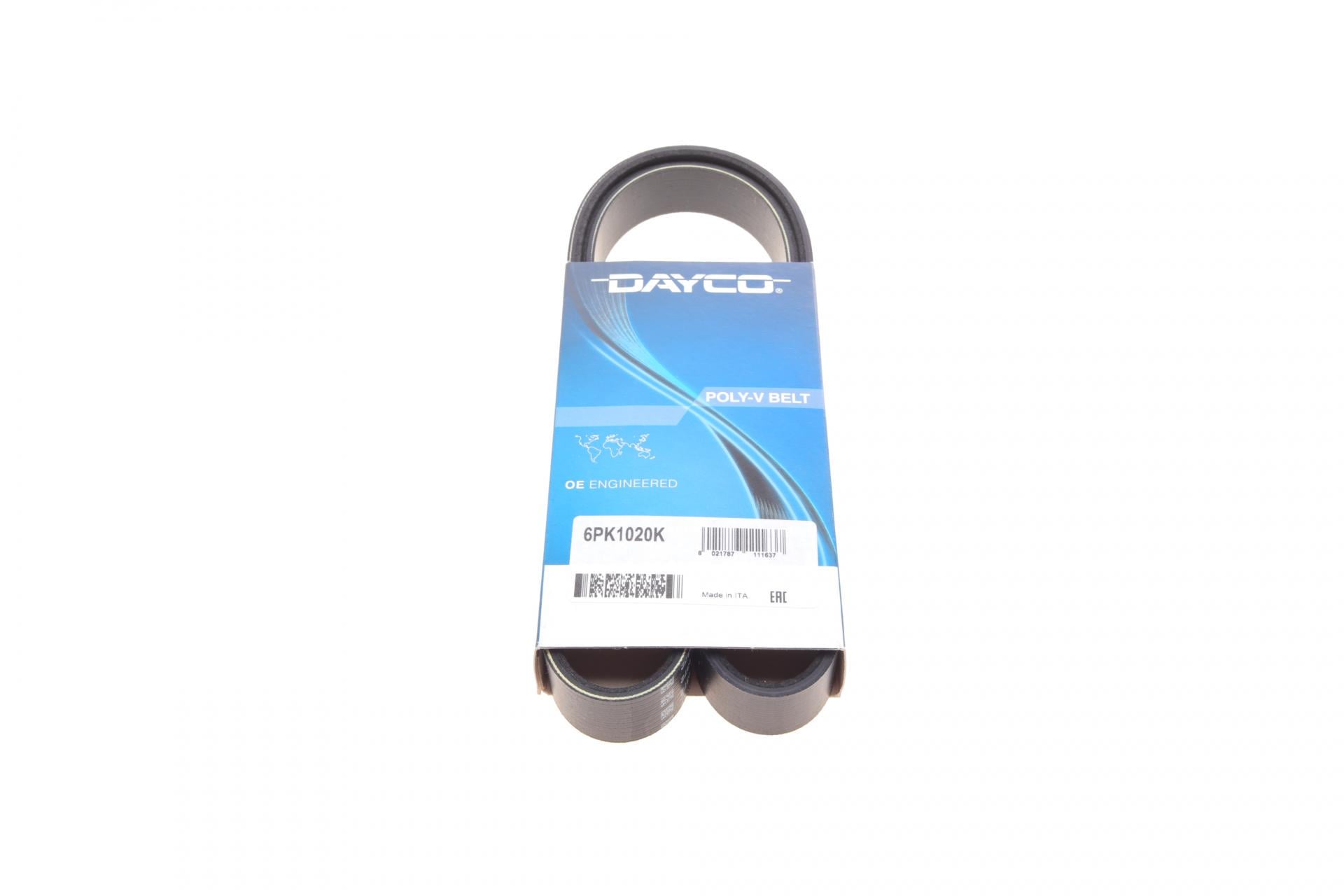 Ремінь генератора DAYCO для Lada Kalina 1.4 08-13/MB 190 W201 2.0-82-93/210-410 2.9 -96 (6PK1020K)