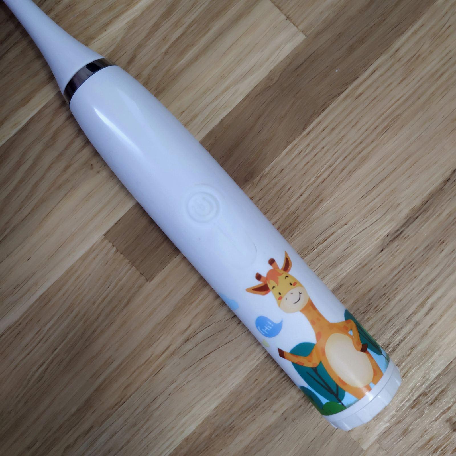 Детская звуковая зубная щетка на батарейке DIKANG OMQ98 Жираф - фото 3