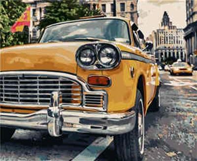 Набір для розпису за номерами Strateg Жовта ретро машина 40х50 см (VA-1902 mt) Набір для розпису за номерами Strateg Жовта ретро машина 40х50 см (VA-1902 mt)