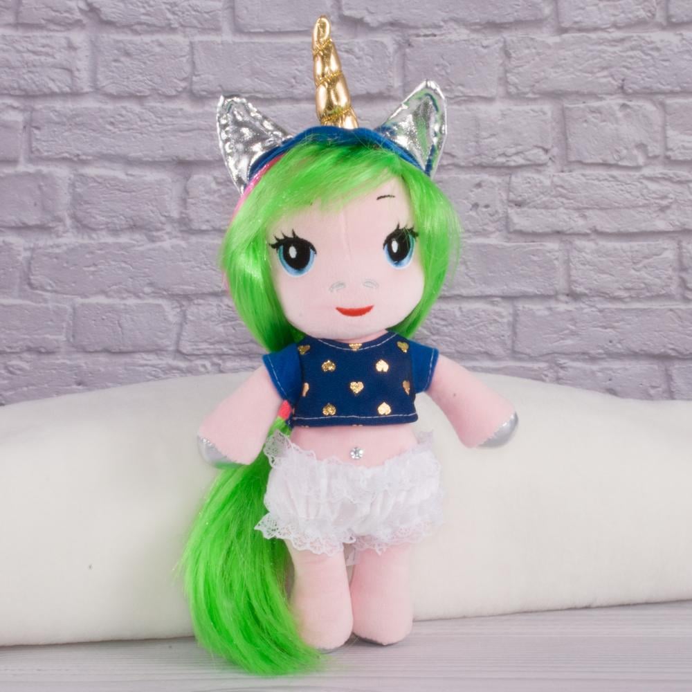 Мягкая игрушка Копица Девочка 005 37 см Зеленый (00417-903)