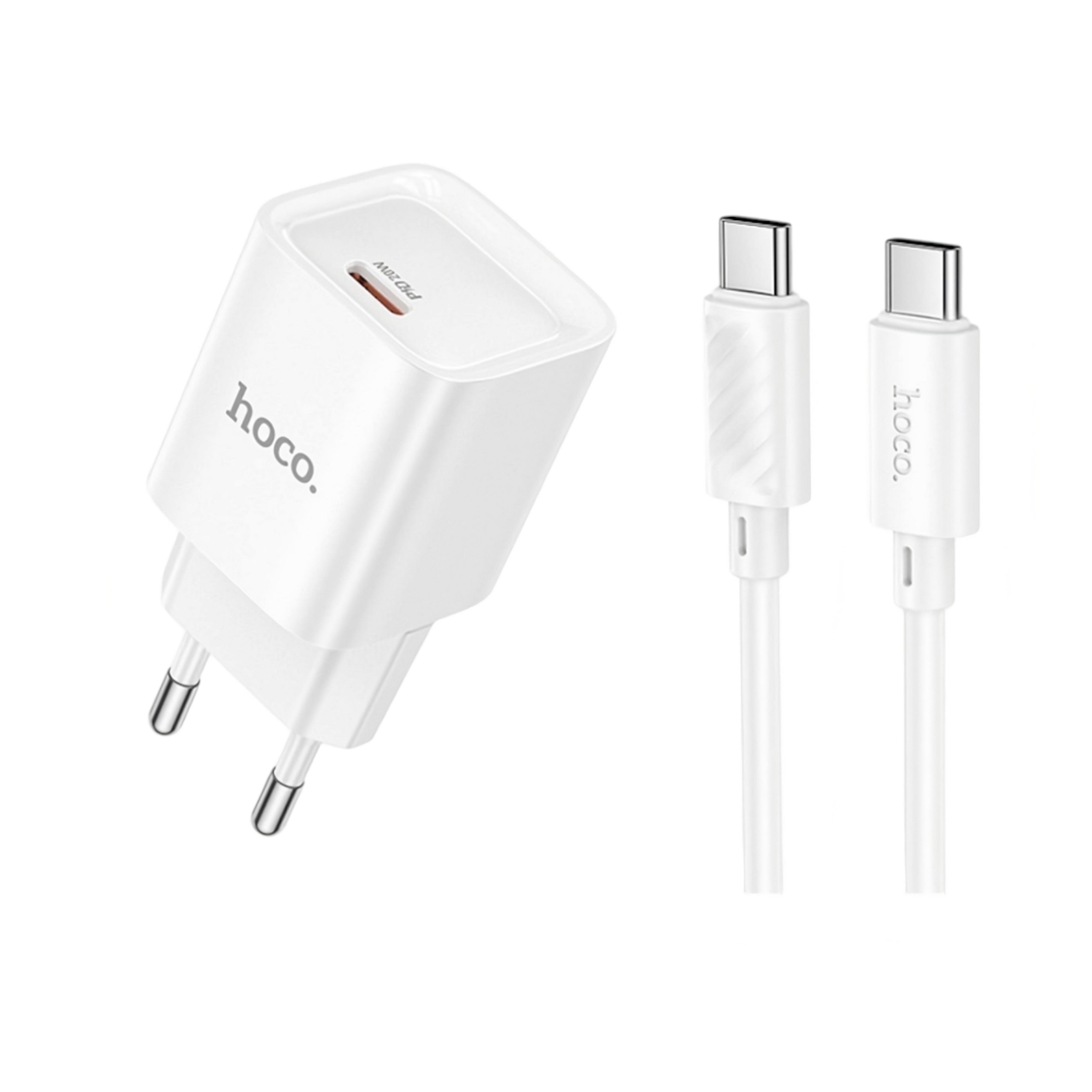 Зарядное устройство сетевое Hoco C146A PD 20W USB Type-C с кабелем Type-C 1 м (28111860)