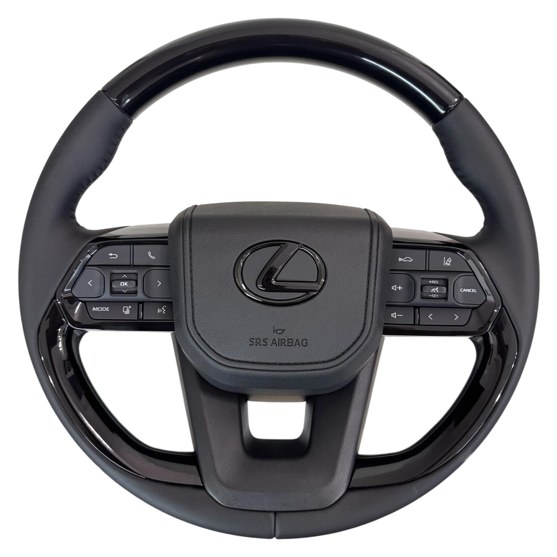 Кермо для Lexus LX470/GX470 в сборі рояльний лак логотип чорний глянець (29726486)